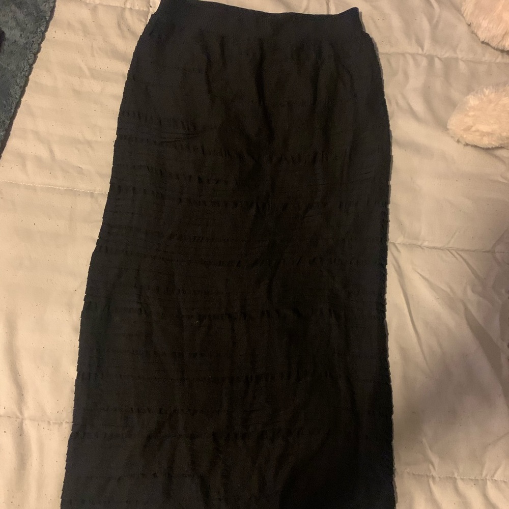 Textured Pencil Skirt